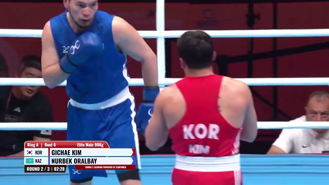 Nurbek Oralbay (KAZ) vs. Kim Gi-Chae (KOR) World Boxing Cup 2026 (90kg)