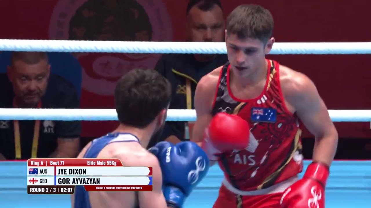 Jye Dixon (AUS) vs. Gor Ayvazyan (GEO) World Boxing Cup 2026 (55kg) background