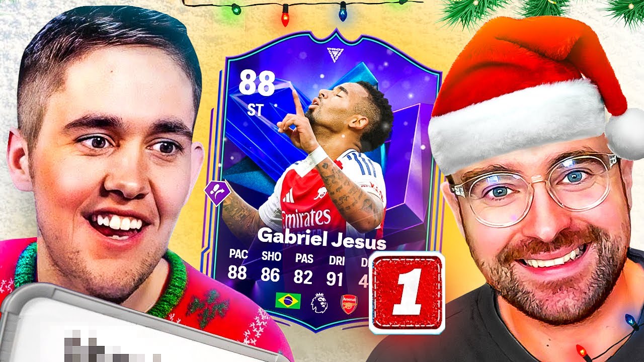 FC25 Squad Builder Showdown Advent Calendar! GABRIEL JESUS! Day 1 vs PieFace background
