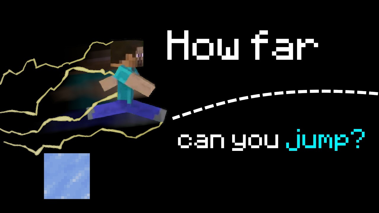What is the furthest you can jump in Minecraft?