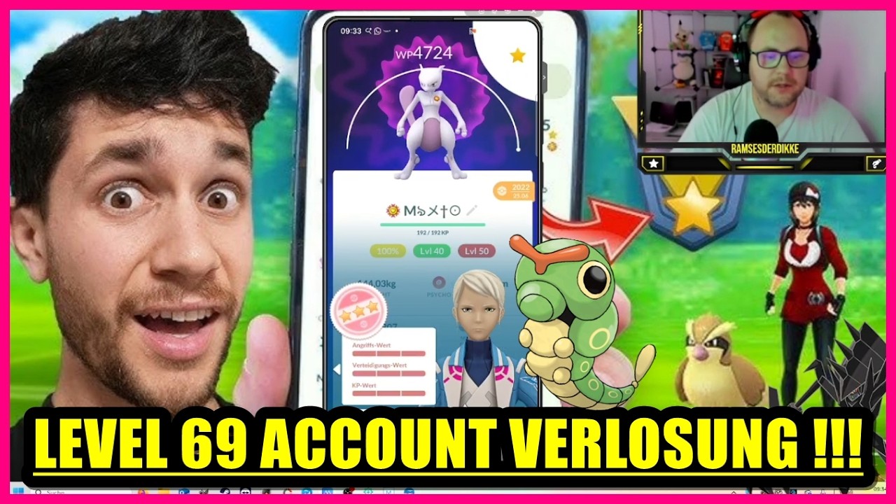Wir SCHENKEN euch einen LEVEL 69 ACCOUNT !!! (Hundos & Shinys) | Pokémon GO Deutsch # 3754 background