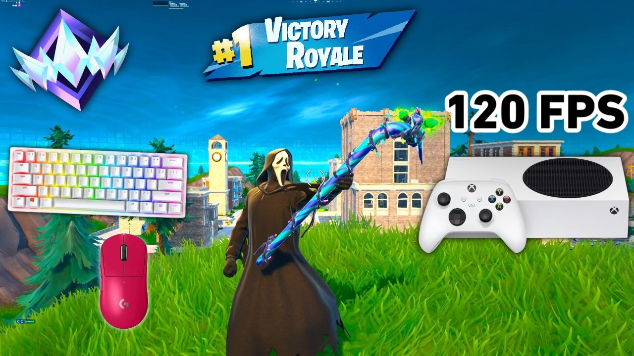 Fortnite Unreal Ranked Reload On Xbox Series S | Keyboard & Mouse Gameplay | 120 FPS | 4K background