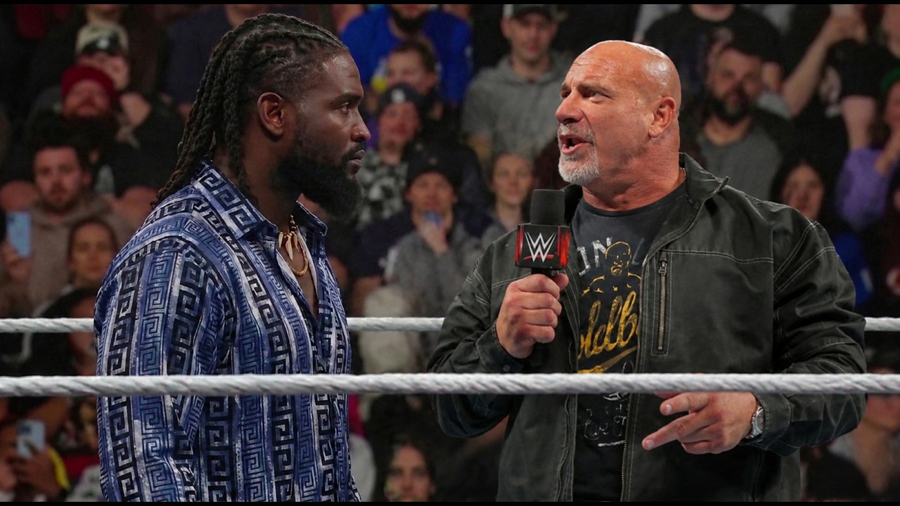 WWE Goldberg Returns & Spears Oba Femi, Raw Highlights Today