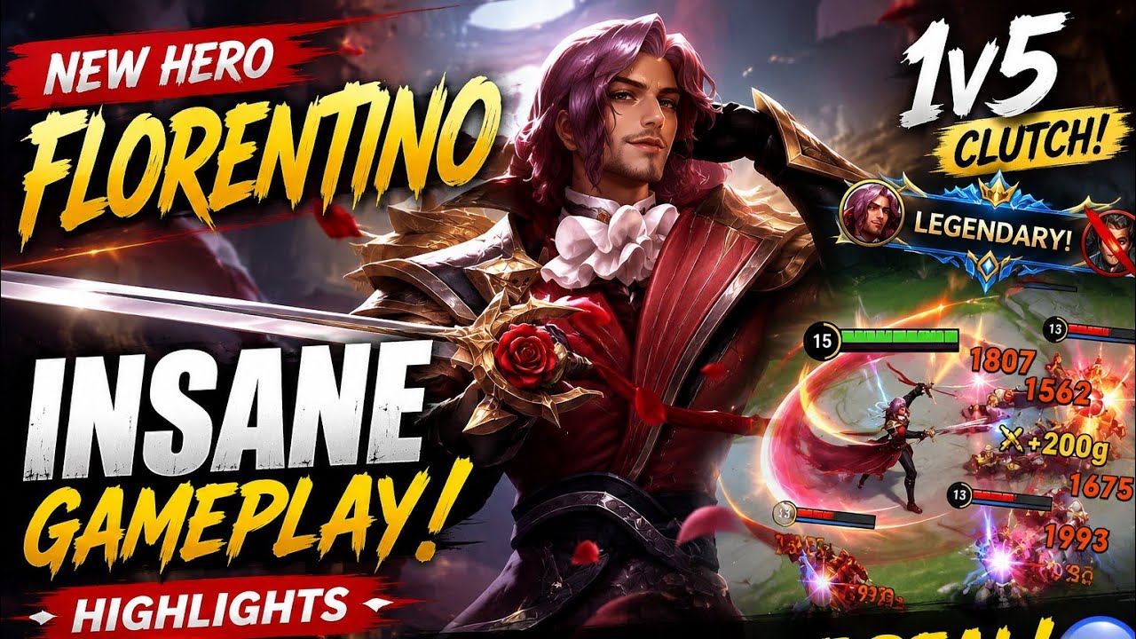 Florentino Is Too OP To Be Real! 😱🔥 | Honor of Kings Highlights background