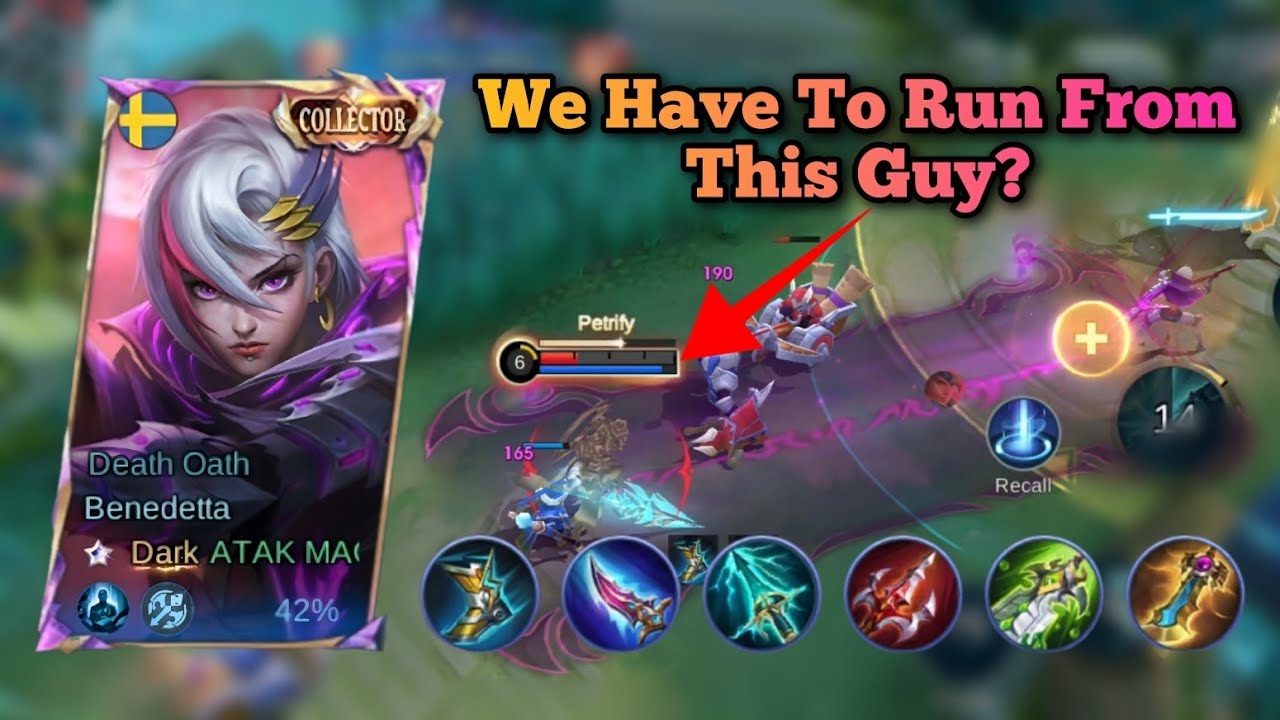 This Guy Is Annoying‼️ Benedetta Vs Zilong Gameplay ‼️ Emblem | Build | #mobilelegends #benedetta background