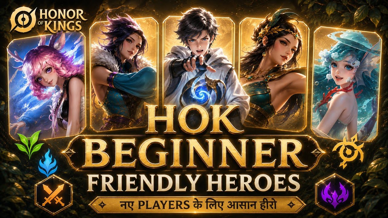 Honor of Kings Beginner Guide: Easiest Heroes for Every Role (2026) background