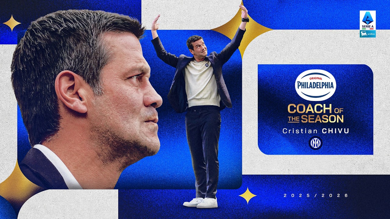 Christian Chivu: Philadephia Coach Of The Season | Serie A 2025/26 background