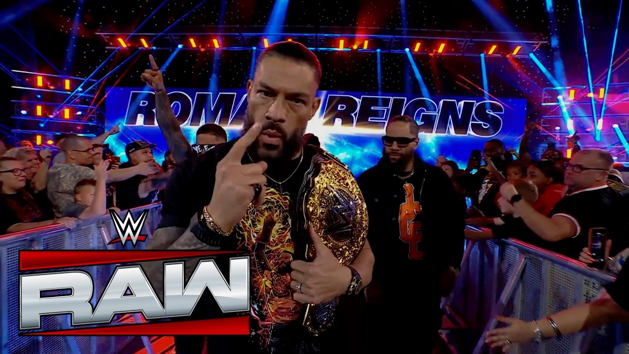 Roman Reigns Entrance: WWE Raw, June 15, 2026 background