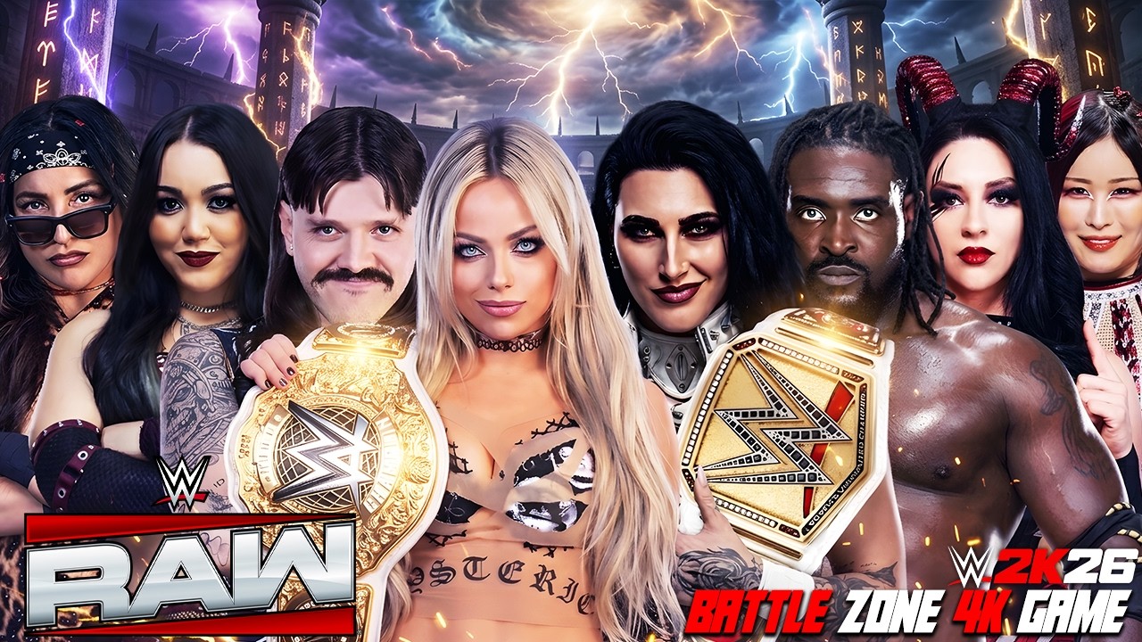 Rhea Ripley, Oba Femi, Stephanie Vaquer & Iyo Sky vs Liv Morgan, Dominik Mysterio, Roxanne & Raquel