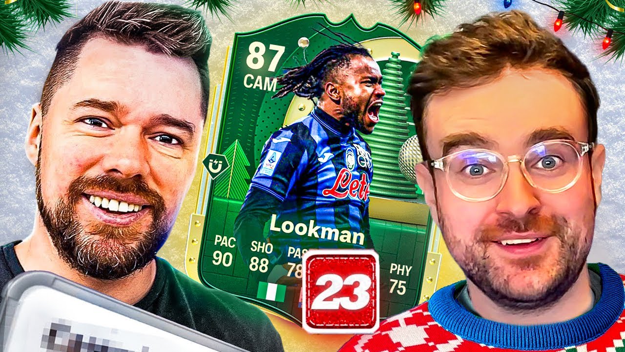 FC25 Squad Builder Showdown Advent Calendar! WINTER WILDCARD LOOKMAN! Day 23 vs Nepenthez backdrop