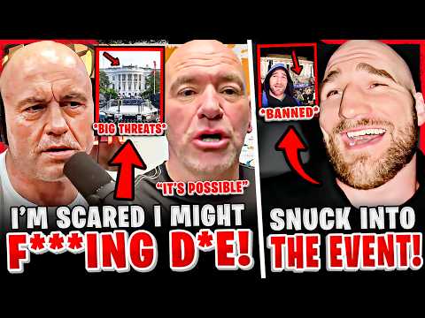 Joe Rogan SCARED for HIS LIFE at UFC White House! *FOOTAGE* Sean Strickland SNUCK into BANNED EVENT!