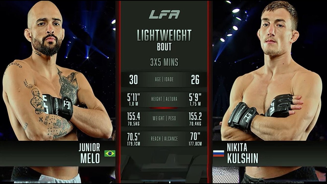 LFA 231 Nikita Kulshin vs Junior Melo | LFA Fights 2026-06-16 07:50 background