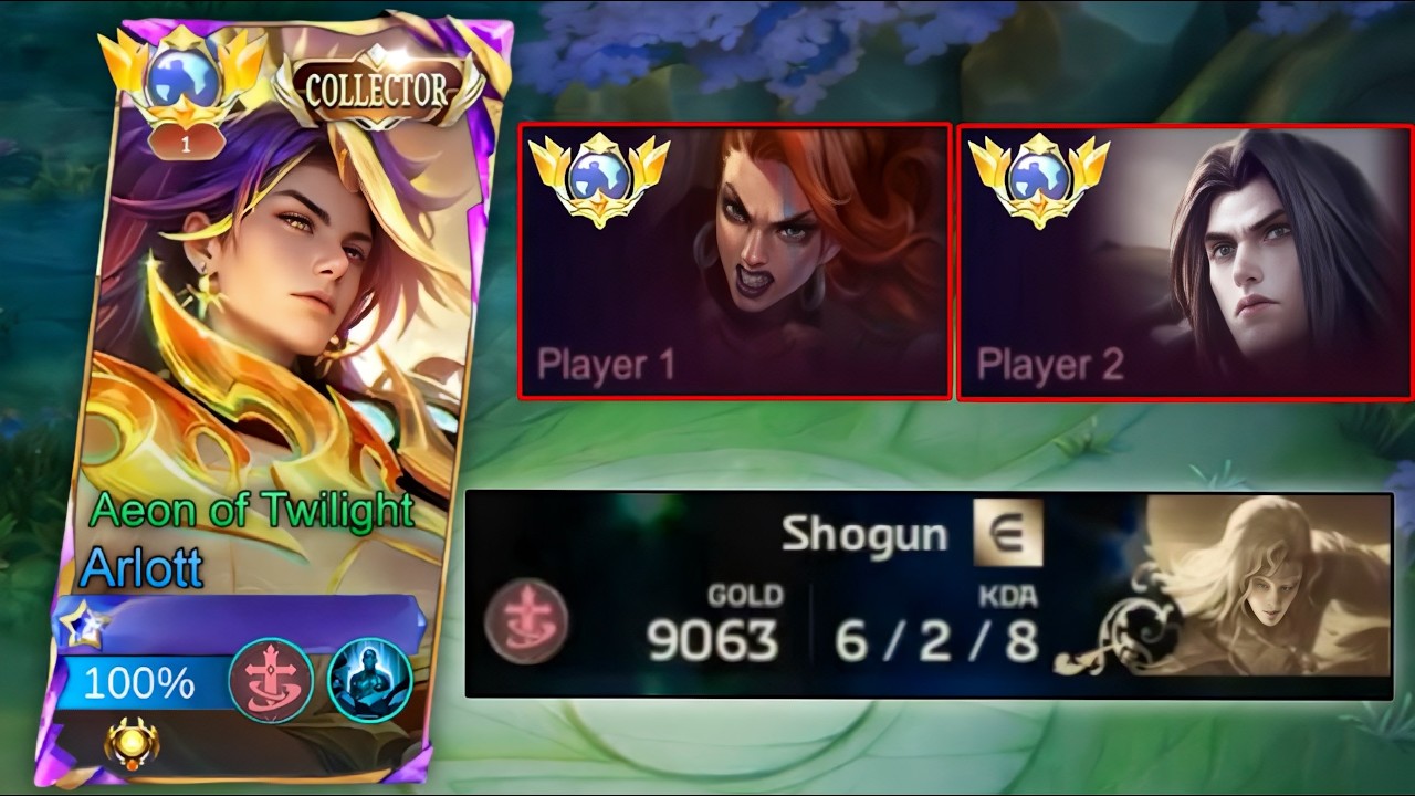 THANK YOU BTR SHOGUN FOR THIS NEW BUILD & EMBLEM ARLOTT TO DOMINATE THIS ANNOYING HERO IN HIGH RANK! background