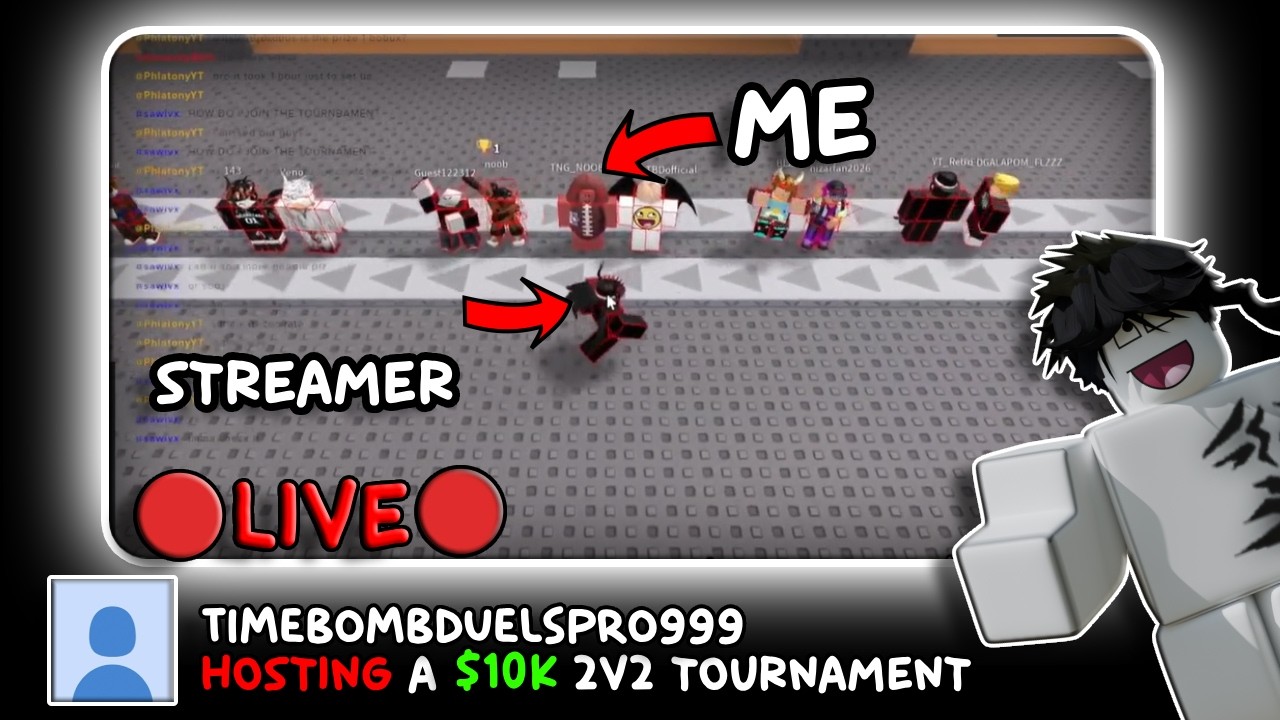 I Went Undercover And Dominated A Streamer's Timebomb Duels Tournament | Roblox Timebomb Duels