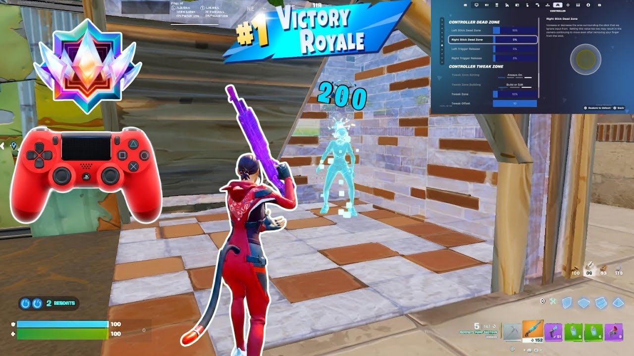 I became Controller Peterbot using his Settings π + Best Controller Settings Fortnite Ps4 Controller background