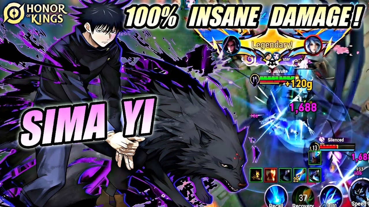 Sima Yi 100% INSANE DAMAGE! - Pro Technique & Strategy Gameplay | Honor Of Kings (HOK)