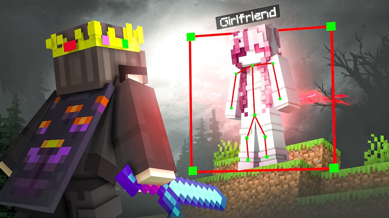 Saving My Girlfriend's Minecraft SMP..! background