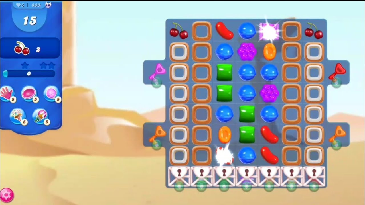 Let's play candy Crush Saga Level #861_870 backdrop
