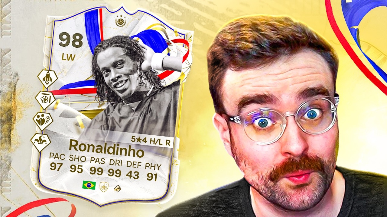 FC 24 Squad Builder Showdown! 98 RATED ICON RONALDINHO!!! background