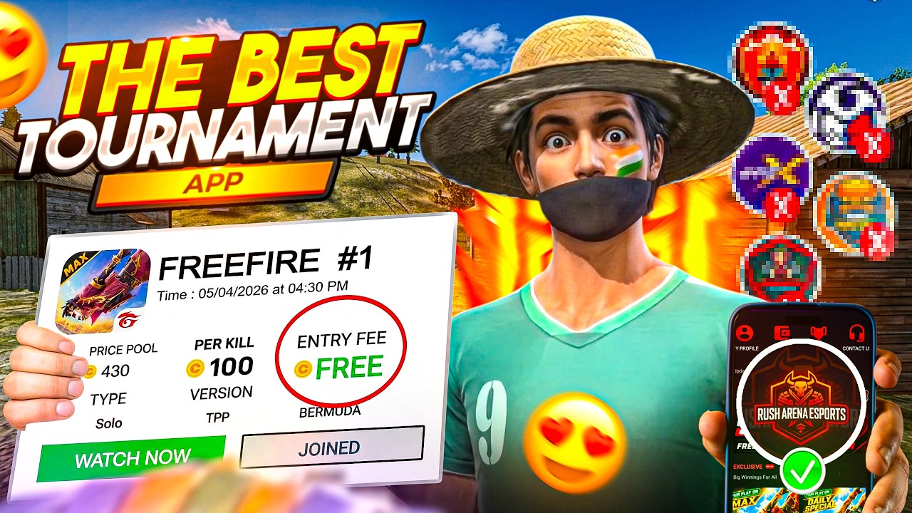 Found The Best Tournament Apps ЁЯТ░ЁЯФе | Entry тВ╣0 ЁЯдп Per Kill тВ╣10 ЁЯдС | The Best Free Tournament App ЁЯШН background