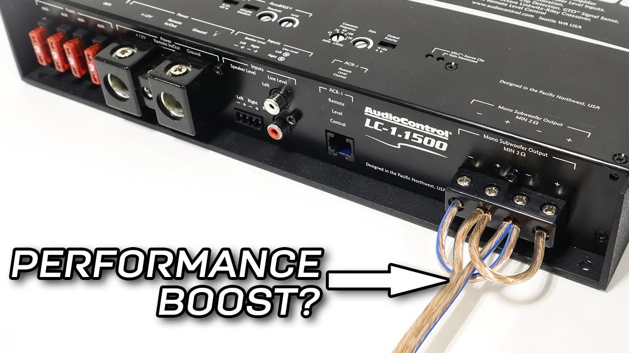 The RIGHT WAY to wire subwoofers to a monoblock amplifier background