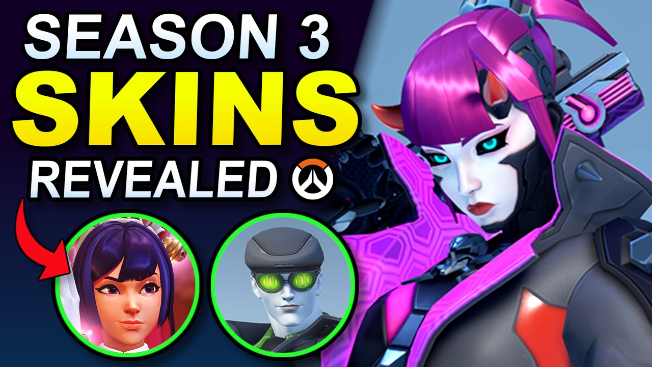 All New Skins & Season 3 Details! - Overwatch Season 3 Trailer Breakdown background