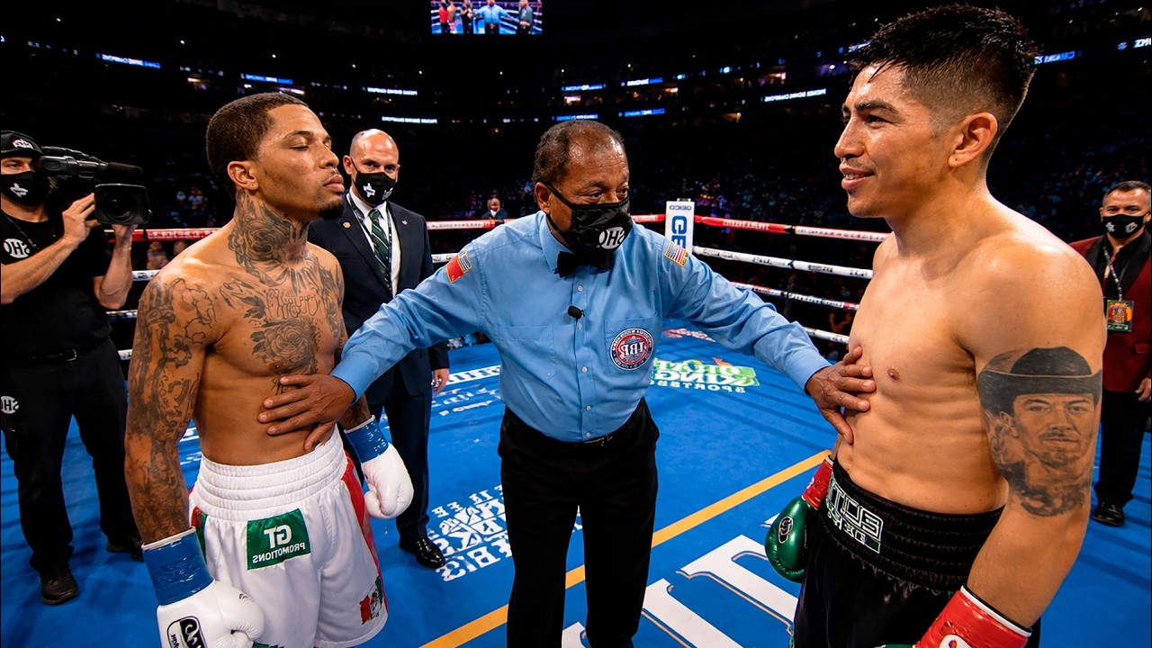 Gervonta Davis (USA) vs Leo Santa Cruz (Mexico) | KNOCKOUT, BOXING fight, HD background