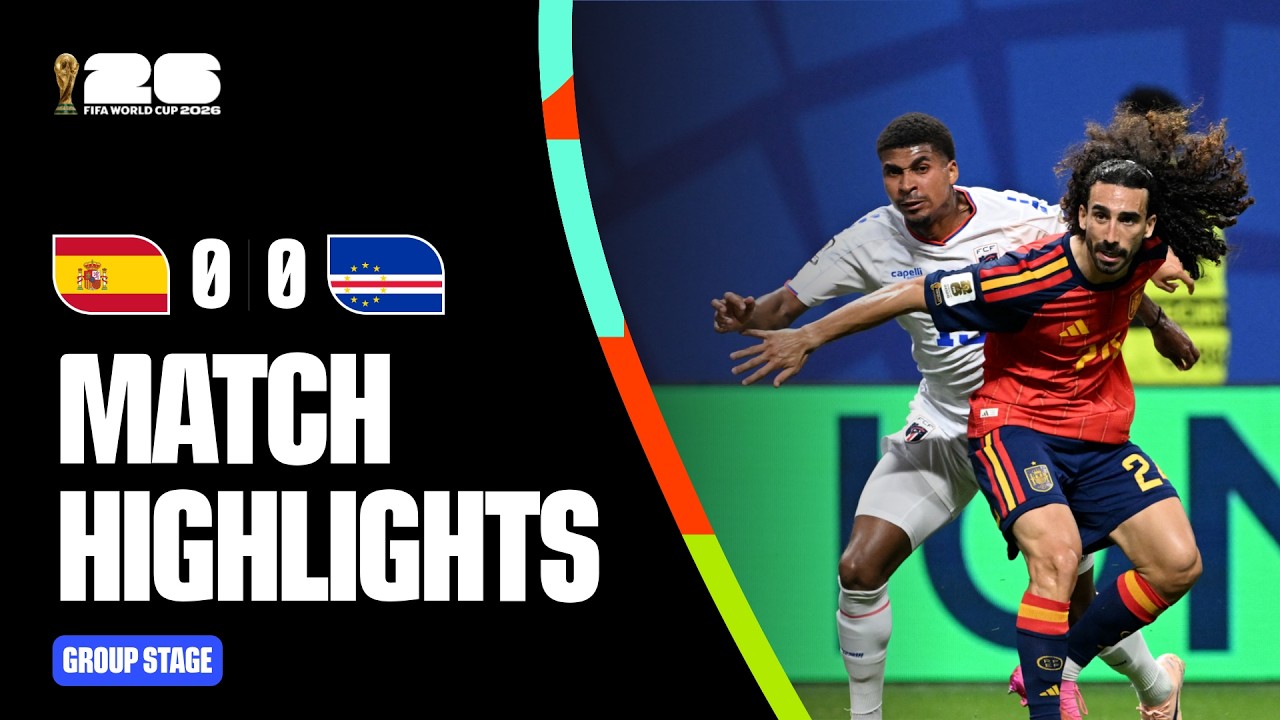 Highlights | Spain 0-0 Cabo Verde | FIFA World Cup 2026™ background