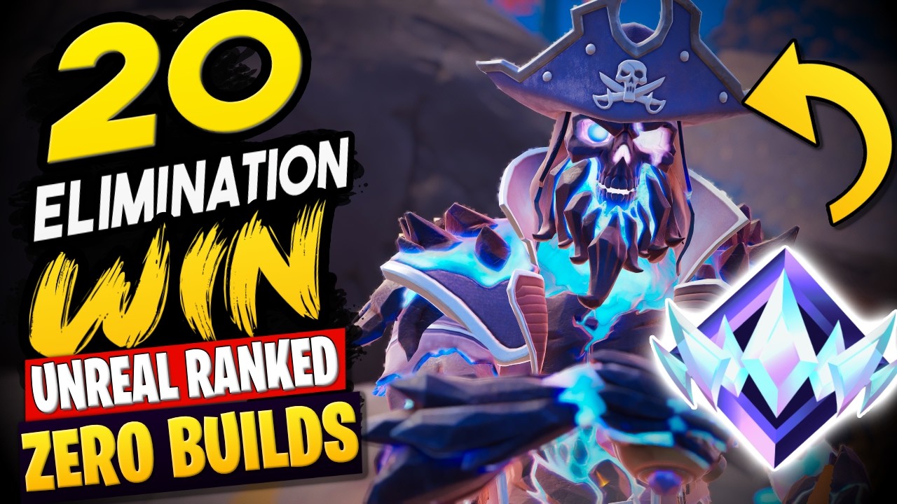 20 Elimination gameplay WIN - Unreal Ranked Zero Builds background