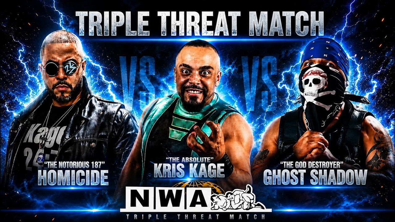 Kris Kage vs. Ghost Shadow vs. Homicide | Triple Threat Match 2026-06-16 11:18