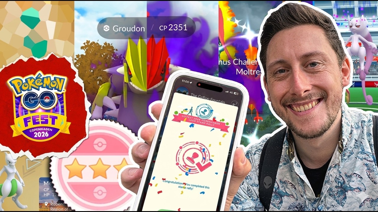 Ending With A 3RD SHUNDO! Pokemon GOFest Copenhagen 2026 Finale! Super RARE HUNDO CATCH đ„ background