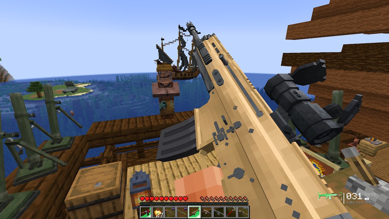 Fisherman Villager CRIED for Help... So I Destroyed the Pirate Pillager Ship! 😭💥 background