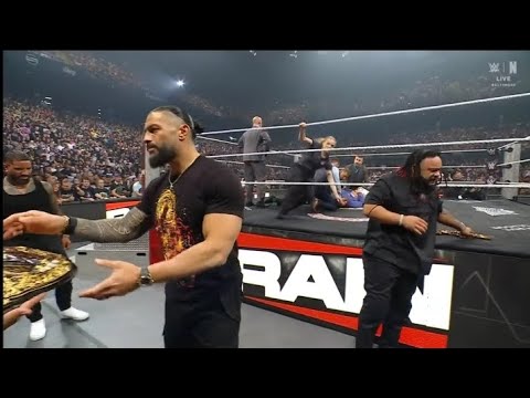 Bloodline attacks John Cena little Brother _ WWE Raw 15 June 2026 background