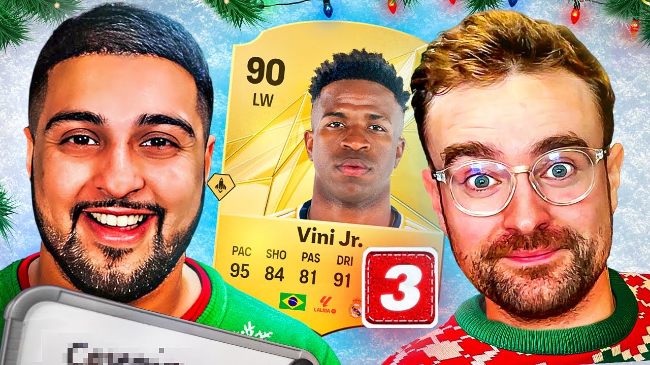 FC25 Squad Builder Showdown Advent Calendar! VINICIUS JUNIOR! Day 3 vs FG backdrop