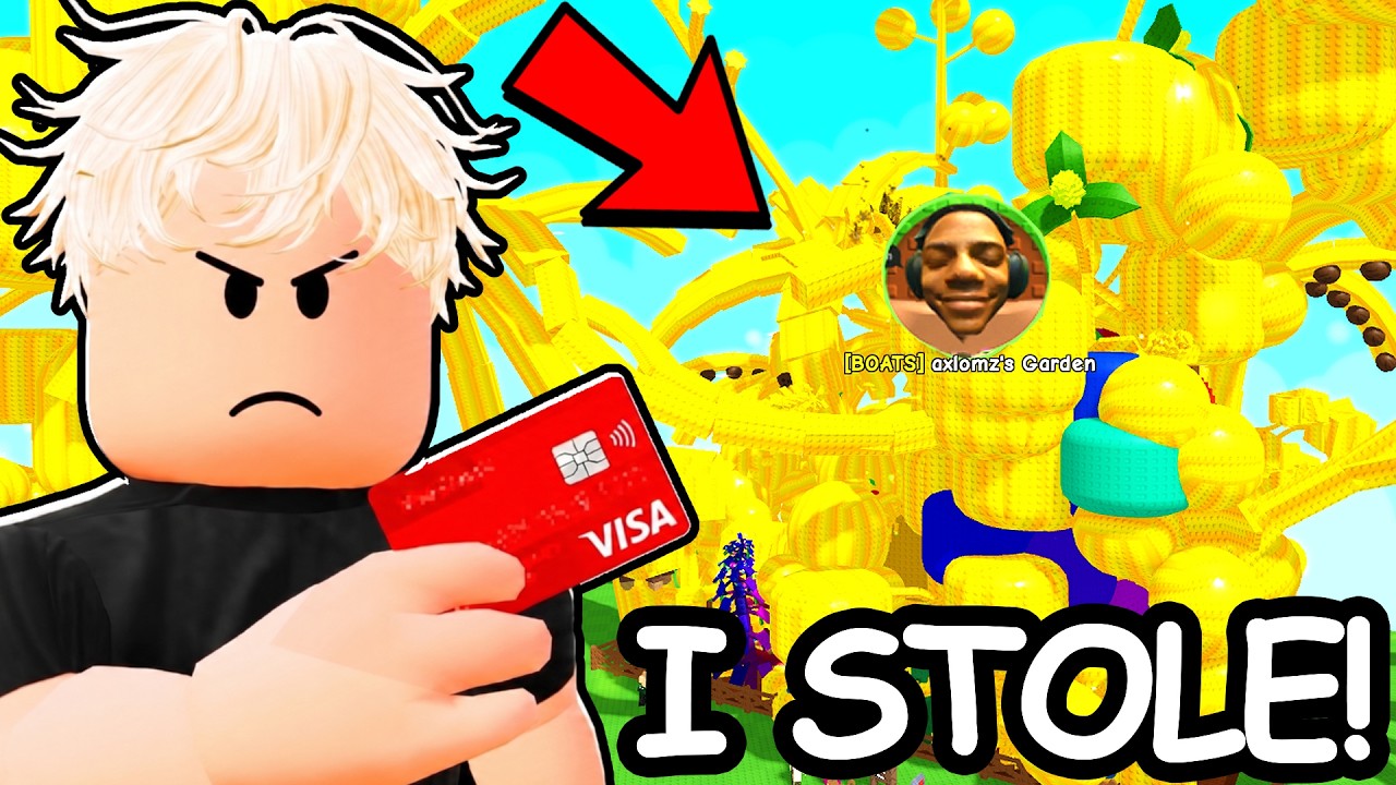 I Spent 983,675 ROBUX to STEAL in Grow a Garden 2... background