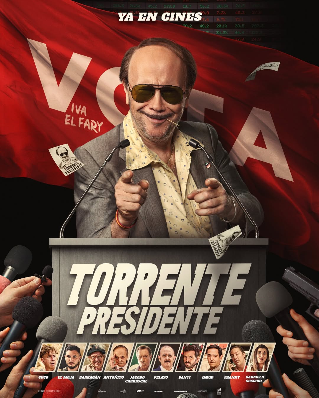 Torrente for President poster - similar to ¡A todo tren! Destino Asturias