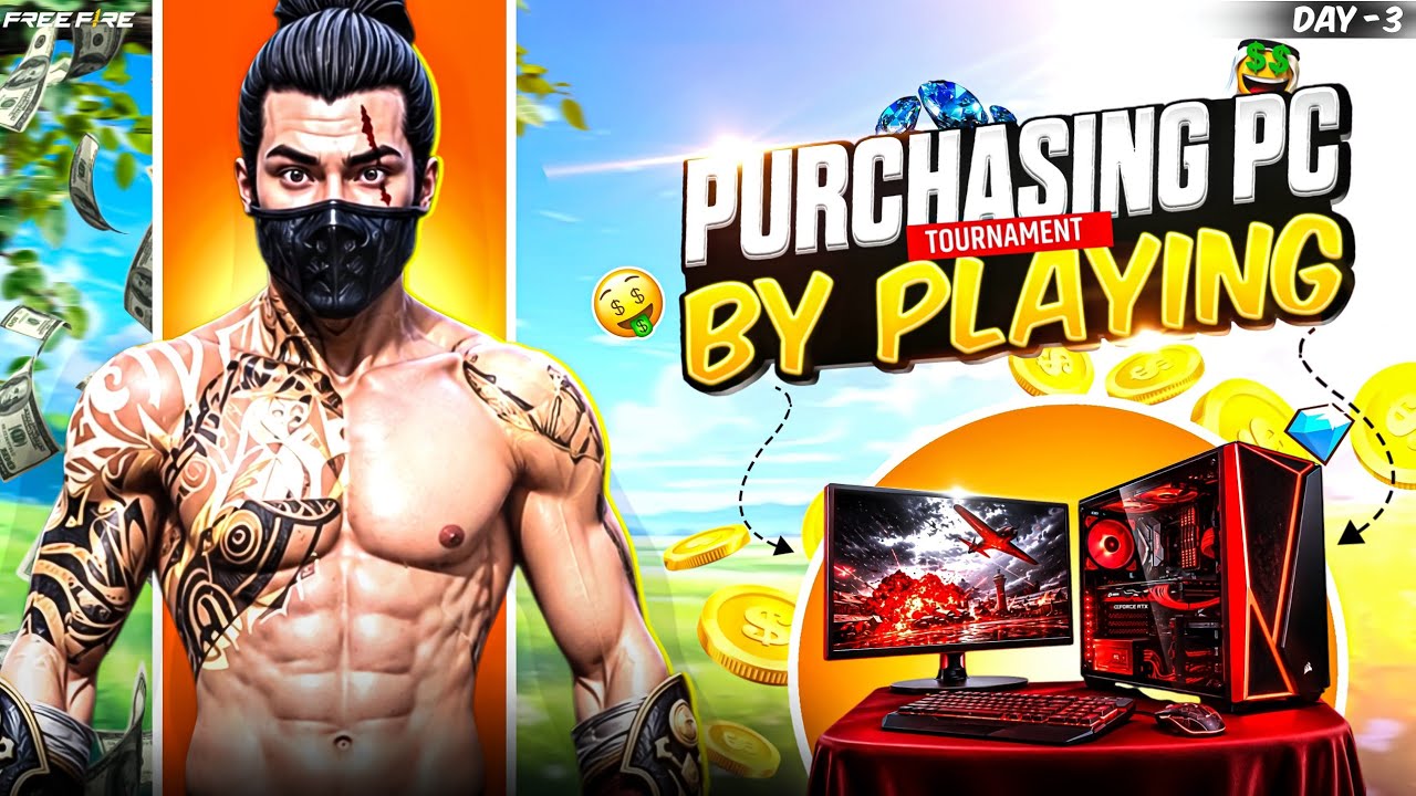 PLAYING FREE FIRE TOURNAMENT TO BUY GAMING PC đ€|| BEST FREE FIRE TOURNAMENT APP || đ„ EARNING? background