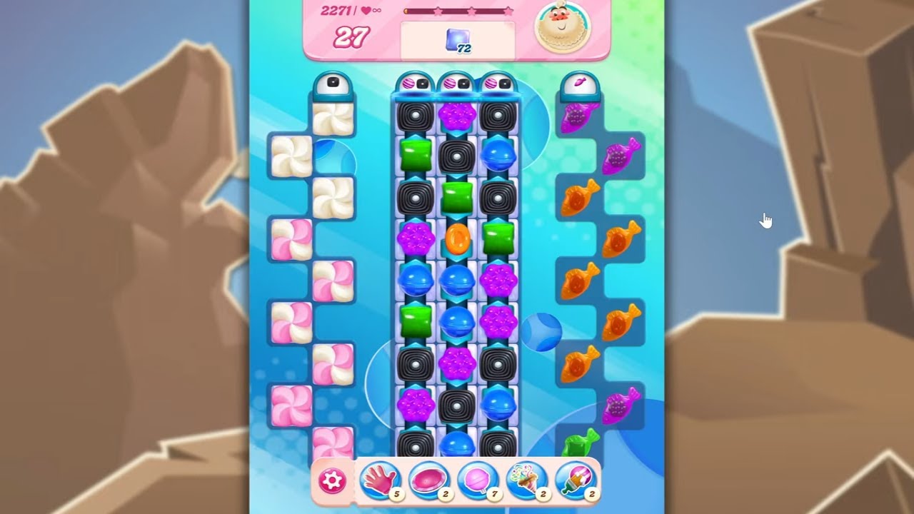 Candy Crush Saga LEVEL 2271 NO BOOSTERS (new version)🐟☑️ background
