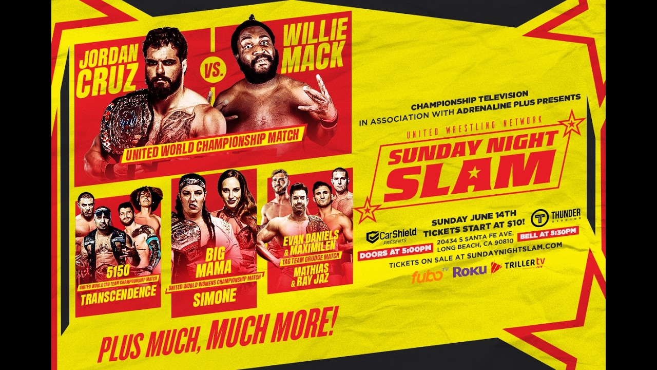 Sunday Night Slam - June 14. 2026 background