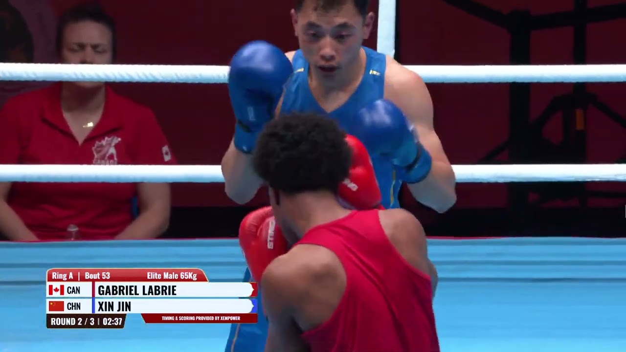 Gabriel Labrie (CAN) vs. Xin Jin (CHN) World Boxing Cup 2026 (65kg) background