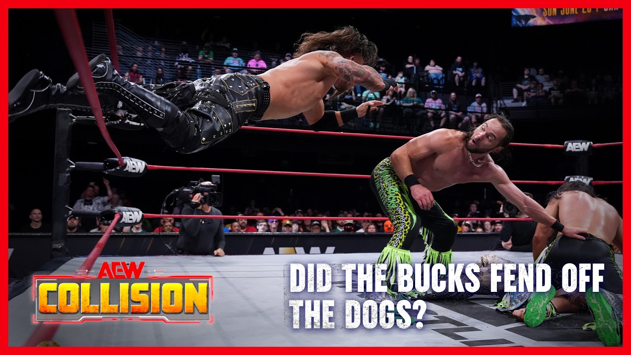 Could The Bucks Fend Off The Dogs? | AEW Collision background