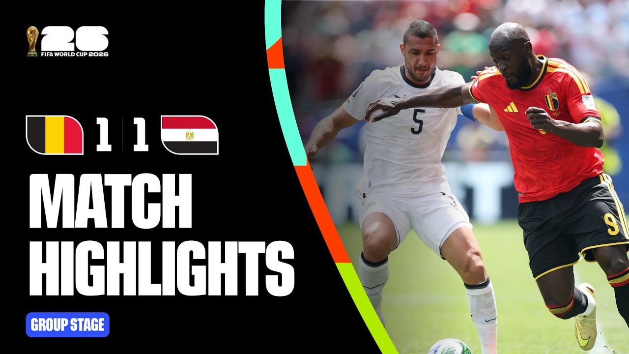 Highlights | Belgium 1-1 Egypt | FIFA World Cup 2026™ background