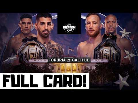 UFC Freedom 250 Predictions Topuria vs Gaethje Full Card White House Betting Breakdown