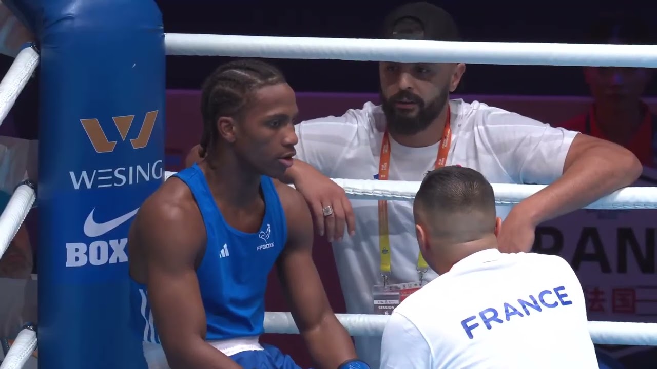 Nikhil Kumar (IND) vs. Christopher Hippocrate (FRA) World Boxing Cup 2026 (55kg) background