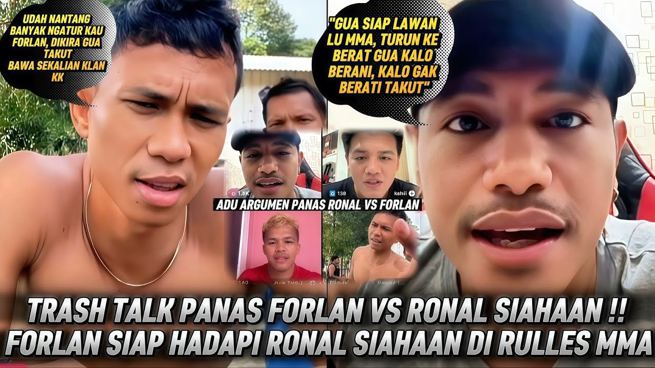 MAKIN MEMANAS RONAL SIAHAAN VS FORLAN !! FORLAN TANTANG FIGHT RONAL MMA "RONAL SIAP HADAPI FORLAN" background