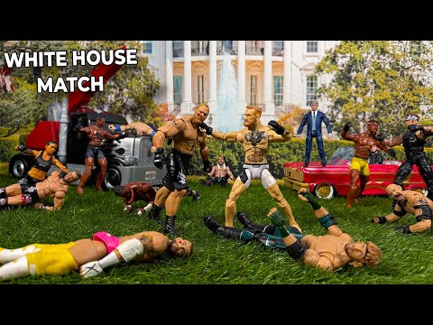 WWE VS UFC White House Action Figure Match background