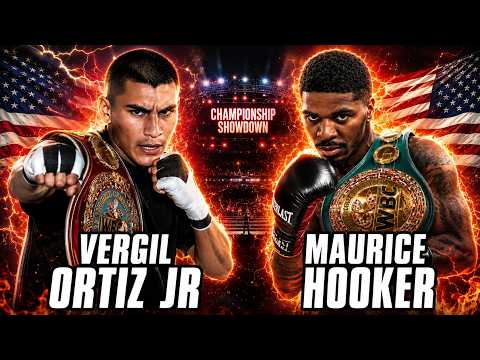 Machine vs Mighty - Vergil Ortiz Jr (USA) vs Maurice Hooker (USA) | Boxing TKO Fights Highlights HD background