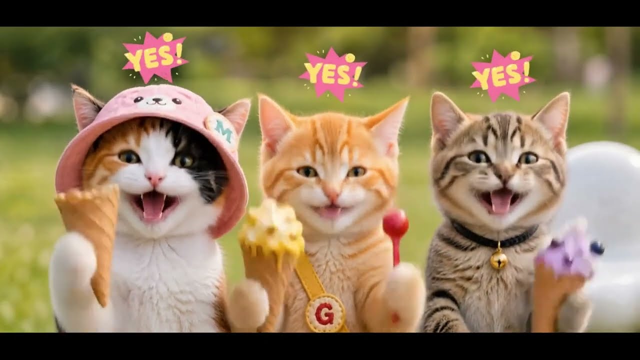 🐾Cute Kittens' Epic Day Out: Morning Routine, Picnic Fun, Ice Cream & Adventures! 🐾