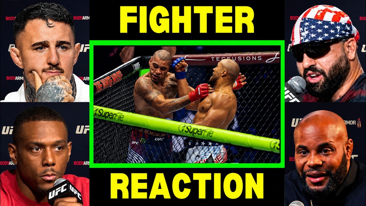 UFC Fighters REACT to Cyril Gane BEATING Alex Pereira | UFC Freedom 250 background