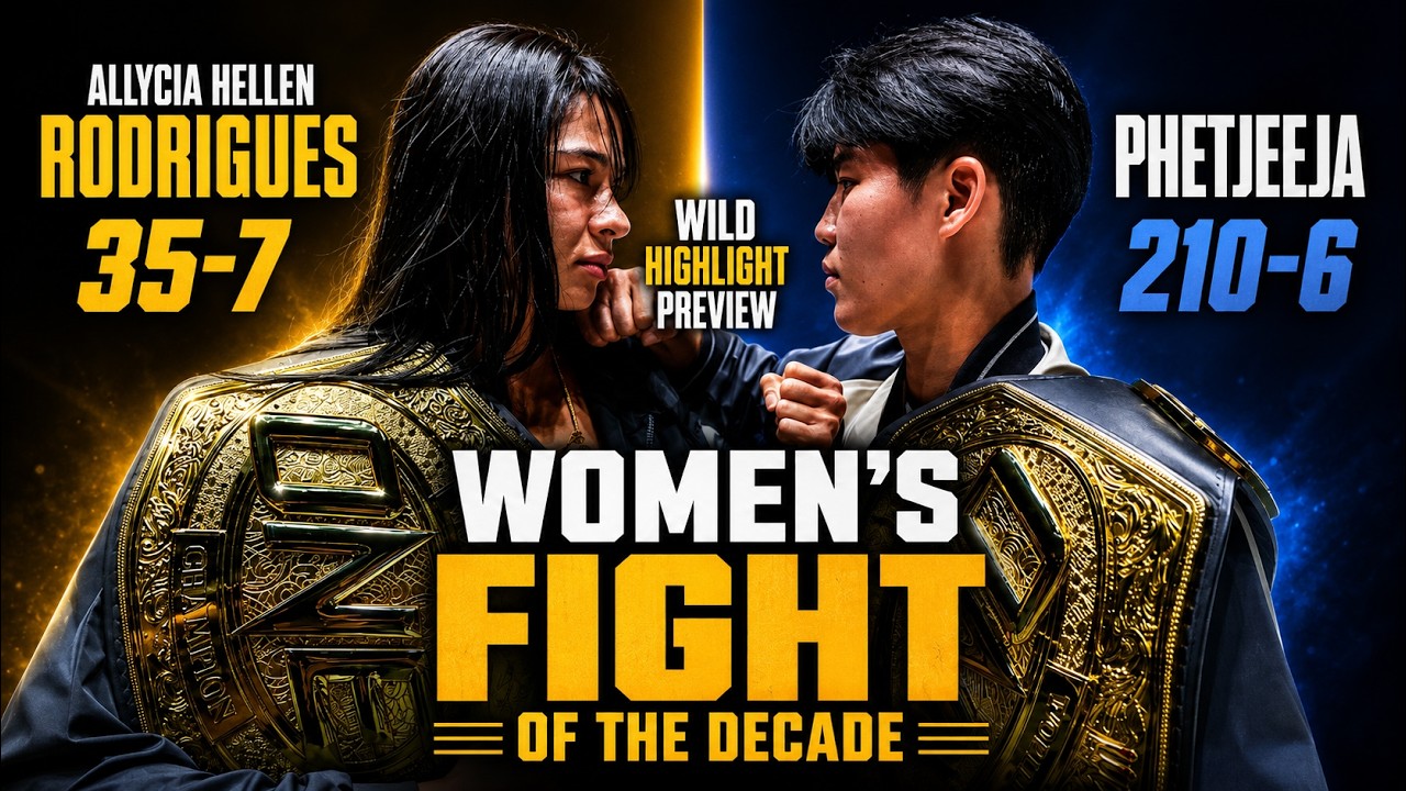 WOMEN'S FIGHT OF THE DECADE 🤯 MUST-SEE Highlights Before Allycia Hellen Rodrigues vs. Phetjeeja background